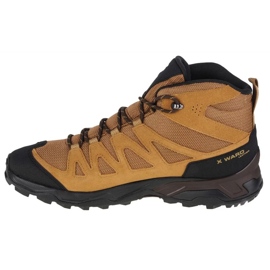 Salomon X Ward nahkaiset Mid Gtx M 471818 kengät ruskea 1