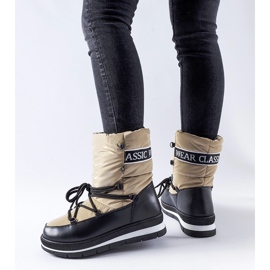 Tummanbeiget Vineyard-alustaiset lumisaappaat 1