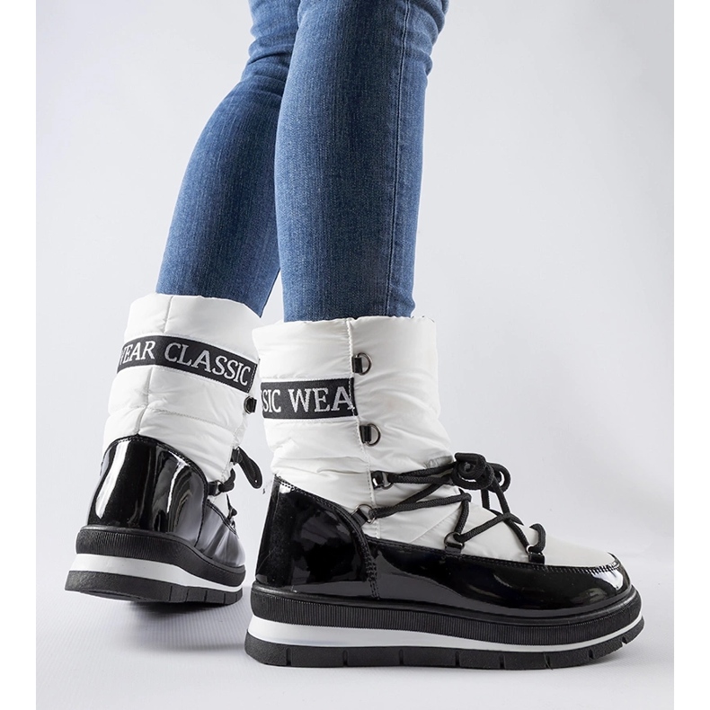 Valkoiset lumisaappaat Vineyard-tasolla valkoinen 1