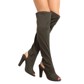 Avokärkiset saappaat R110P Vihreät 2