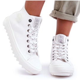 Naisten lenkkarit Big Star High Warm White GG274108 valkoinen 4