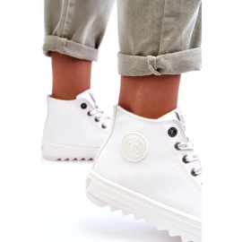 Naisten lenkkarit Big Star High Warm White GG274108 valkoinen 1