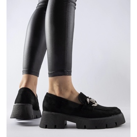 Giacomo mustat loafers strassit 1