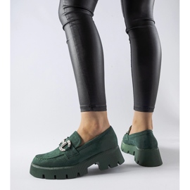 Vihreät mokasiinit Giacomo strassilla 1