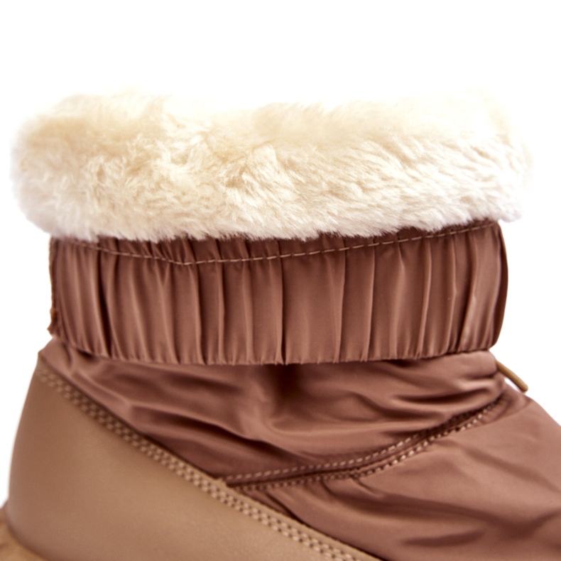 Seastar Beiget naisten lumikengät paksulla pohjalla 2