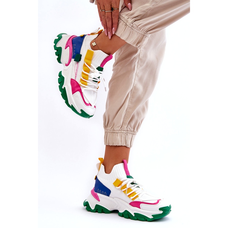 Seastar Naisten Slip-On-lenkkarit, valkoinen ja vihreä 2