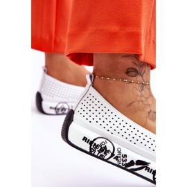 S.Barski Nahkaiset harjakattoiset Slip-On lenkkarit Valkoinen Gedra 4