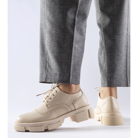 Beiget nauhalliset Piazzetta-kengät 1