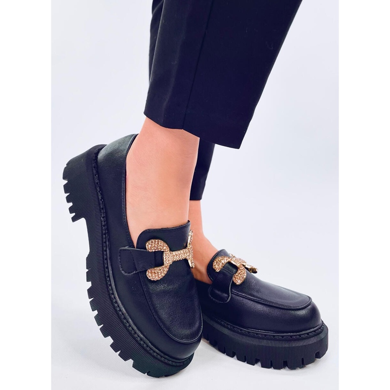 Buess Black alustan täysjyvämokasiinit musta 2