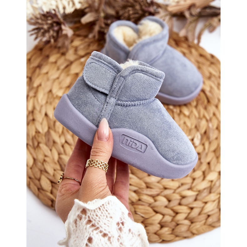 Siniset Benigna lasten lumisaappaat turkiseristyksellä sininen 2