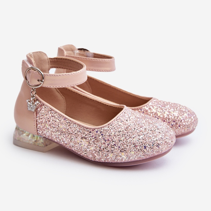 Lasten Pink Pardride Glitter Ballet Flats vaaleanpunainen 1