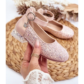 Lasten Pink Pardride Glitter Ballet Flats vaaleanpunainen 2