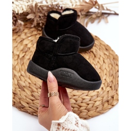 Mustat Benigna Lasten lumisaappaat turkisvuorella 2