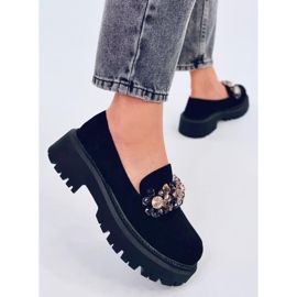 Heidi Black loafers kristalleilla musta 1
