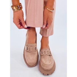 Leena Khaki -tasoiset loaferit soljella beige 1