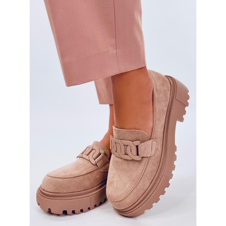 Leena Khaki -tasoiset loaferit soljella beige 2