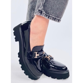 Manff Black kiiltonahkaiset mokasiinit musta 1