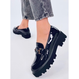 Manff Black kiiltonahkaiset mokasiinit musta 2