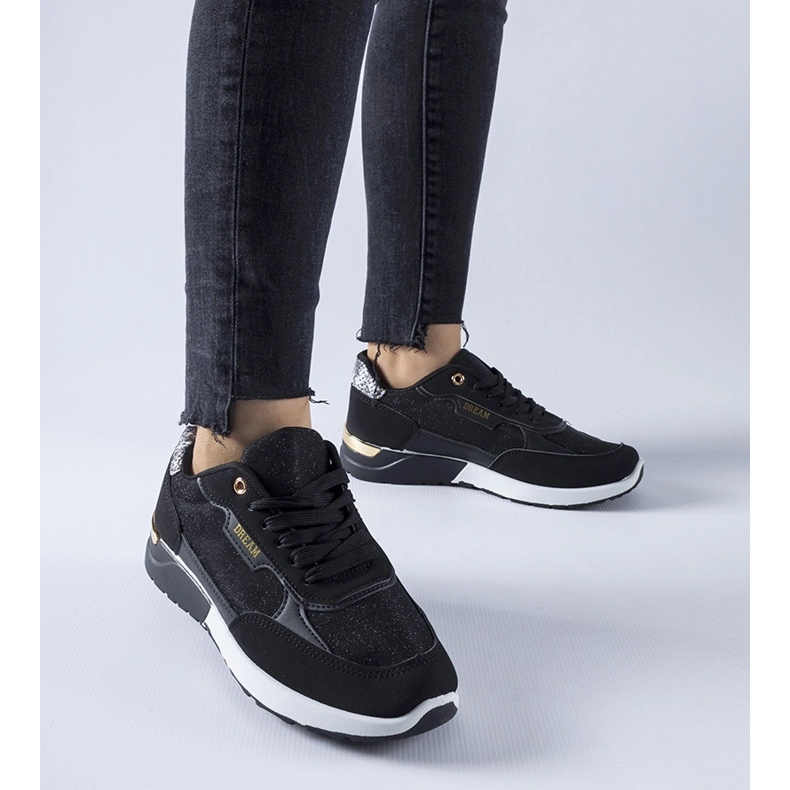 Roganzuolo mustat kimaltelevat tennarit 1