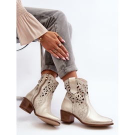 Zazoo 3394 naisten harjakattoiset korkokengät, kulta kultainen 1