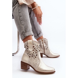 Zazoo 3394 naisten harjakattoiset korkokengät, kulta kultainen 2