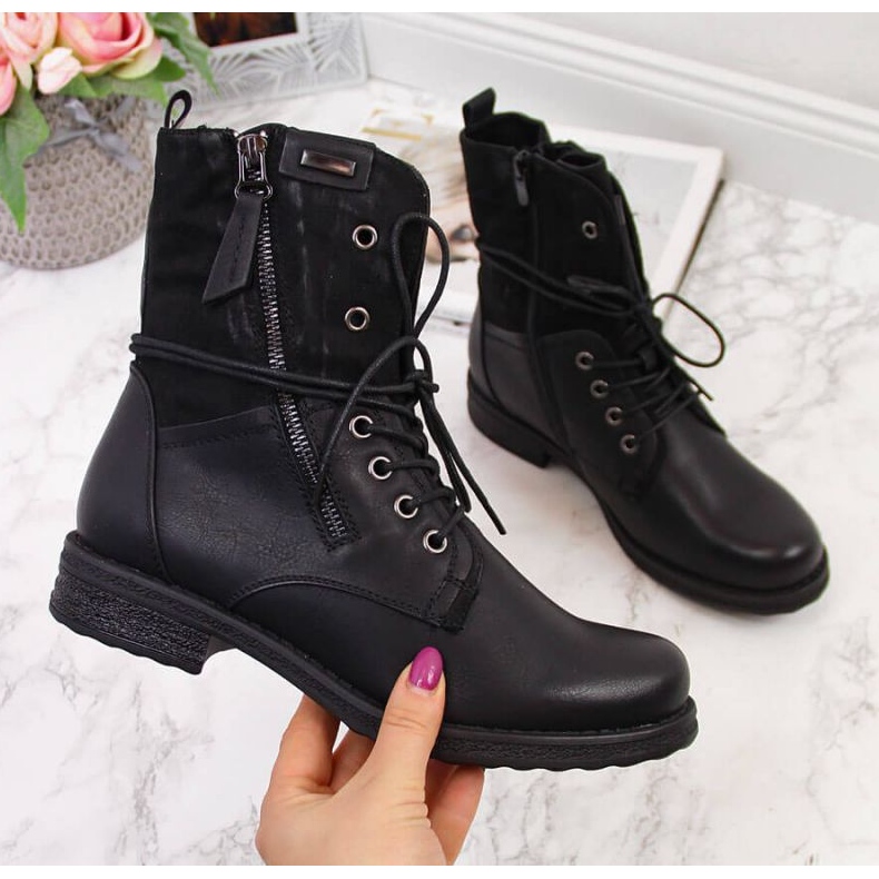 Jezzi W JEZ254A nauhallinen ja vetoketjullinen laukku, musta 1