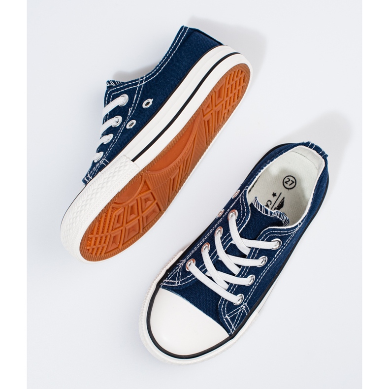 Vico tummansiniset lasten tennarit resoreilla sininen 1