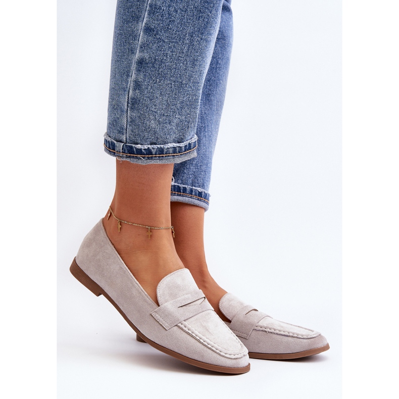 Naisten klassiset mokasiinit Harmaa Olevin 2