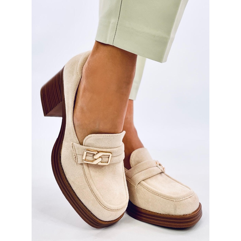 Corinai Beige korkokengät loaferit 2
