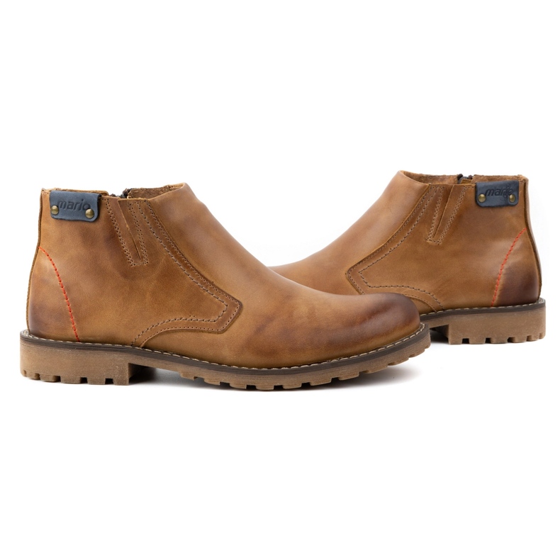 Olivier Miesten eristetyt saappaat 815 punainen ruskea 7