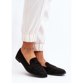 Naisten klassiset mokasiinit, musta Olevin 2