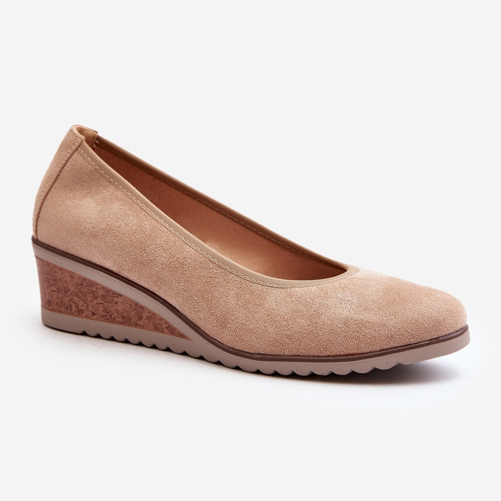Vinceza Naisten beige Belli Wedge -kengät 1