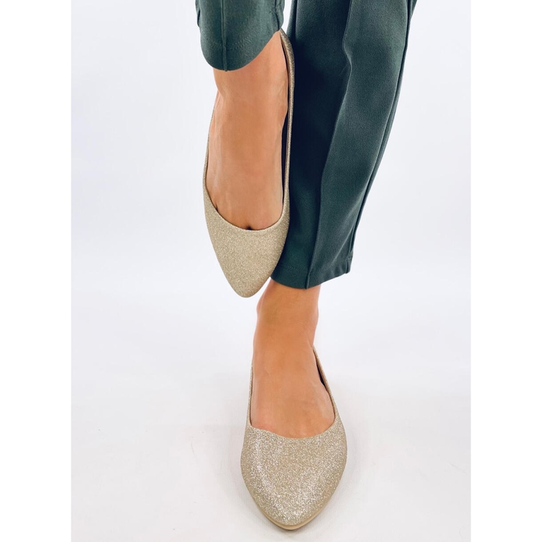 Chiesa Gold glitterballerinat kultainen 1