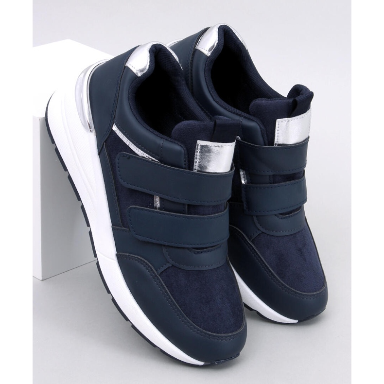 Moulton Navy wedge -lenkkarit tarranauhalla sininen 1