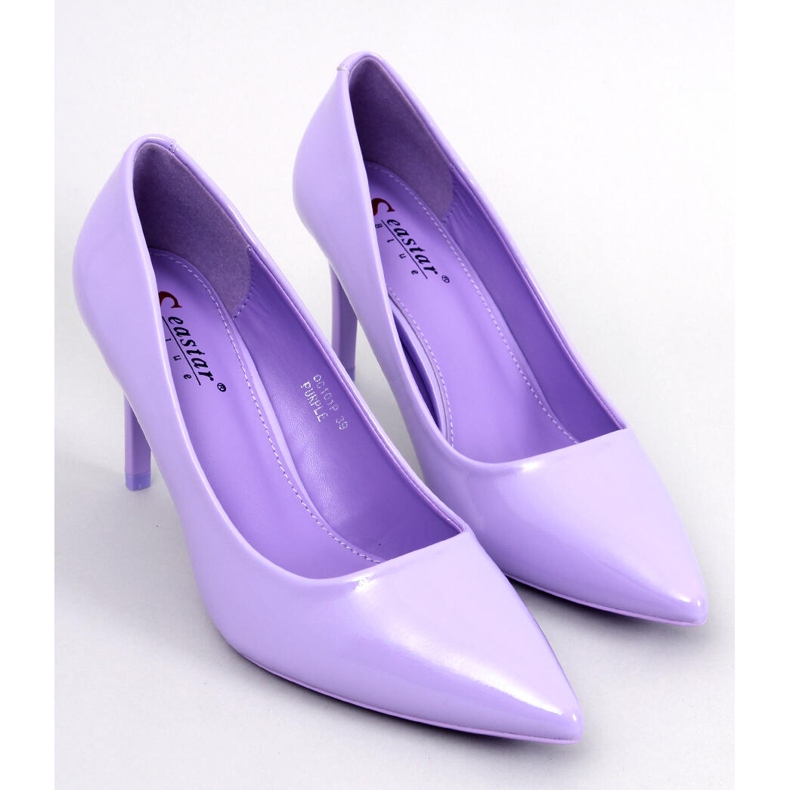 Charlotte Purple lakatut stiletto-pumput violetti 1