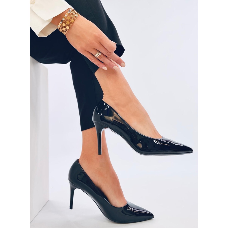 Charlotte Black patentoidut stiletto-pumput musta 2