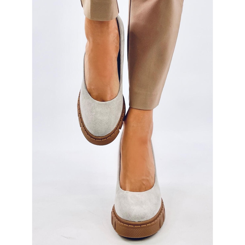 Angela Grey korkokengät ja alustapumput harmaa 1