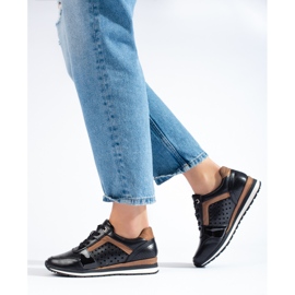 Daszyński mustat harjakattoiset naisten tennarit 1