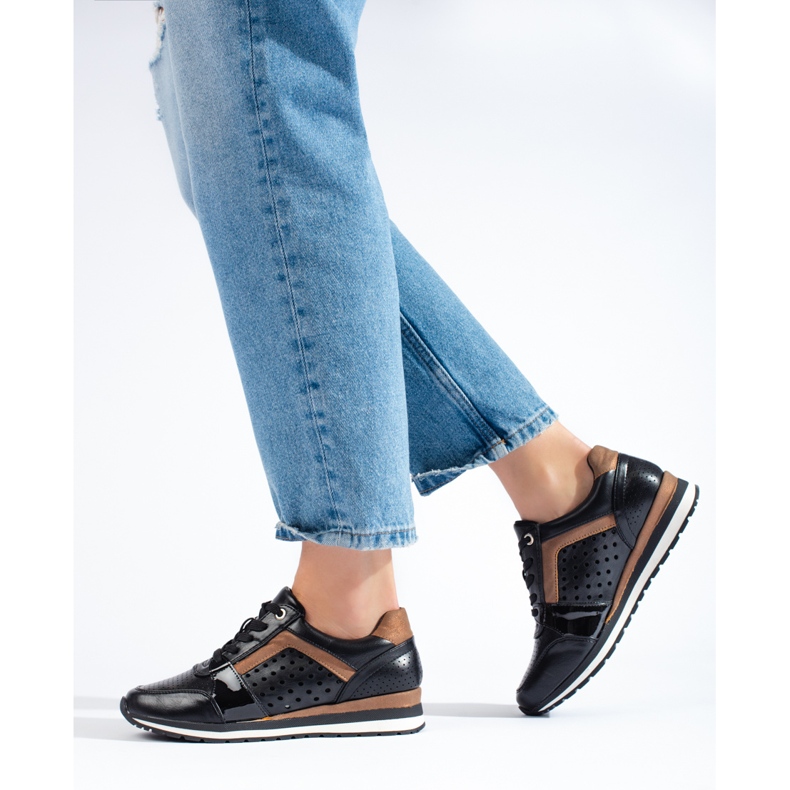 Daszyński mustat harjakattoiset naisten tennarit 1