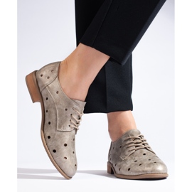 Daszyński kultaiset harjakattoiset naisten kengät kultainen 1