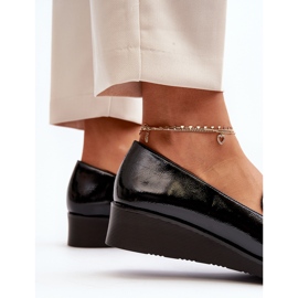 Vinceza Naisten kiiltonahka Kengät Loafers Musta Polike 1