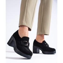 W. Potocki Mokkamustat Potocki-korkokengät 1