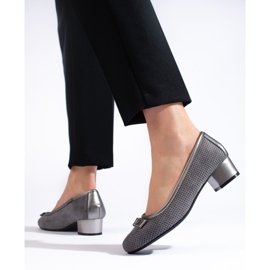 Daszyński harmaat harjakattoiset matalakorkoiset pumput 2