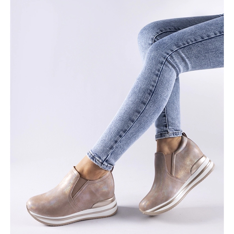 Vaaleanpunaiset Alquippa wedge -lenkkarit vaaleanpunainen 1