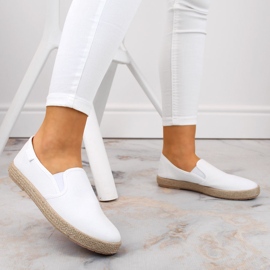 Naisten espadrillit, valkoiset Big Star DD274015 valkoinen 2