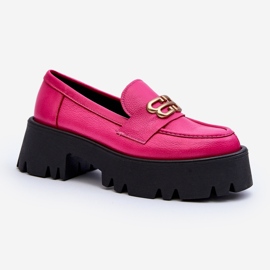 Zazoo 20164 naisten loaferit, jotka on valmistettu fuksiasta luonnonnahasta vaaleanpunainen 2