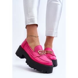 Zazoo 20164 naisten loaferit, jotka on valmistettu fuksiasta luonnonnahasta vaaleanpunainen 5
