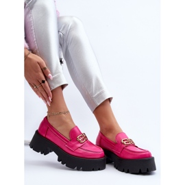 Zazoo 20164 naisten loaferit, jotka on valmistettu fuksiasta luonnonnahasta vaaleanpunainen 9