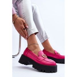 Zazoo 20164 naisten loaferit, jotka on valmistettu fuksiasta luonnonnahasta vaaleanpunainen 1