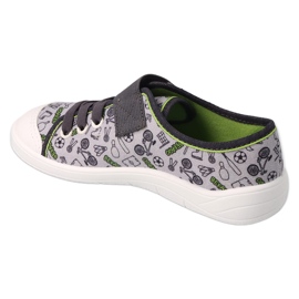 Befado lasten tossut tarranauhalla 351Y028 harmaa/vihreä 1